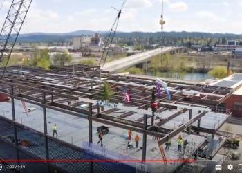Final Beam is Placed on New UW/GU Medical & Health Education, Research & Innovation Center