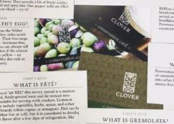 Culinary trivia: Clover’s new ‘conversation cards’ test customers’ gastronomic knowledge