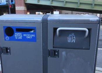 Solar Power Compacts Downtown Trash