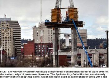 Spokane City Council names pedestrian span ‘University District Gateway Bridge’