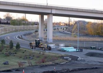 Getting There: Near completion but yet unfinished, two major street projects go to rest for the winter