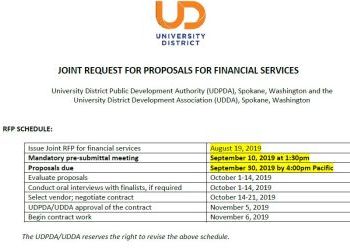 UDDA/UDPDA Joint Financial Services RFP