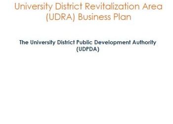 University District Revitalization Area (UDRA) Business Plan