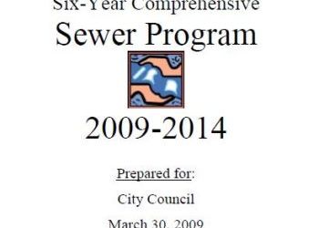City of Spokane six-year comprehensive sewer program 2009-2014