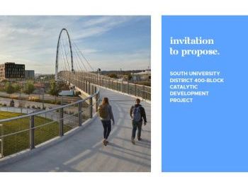 Invitation to Propose: South University District 400-Block Catalytic Development Project - Deadline Oct 24