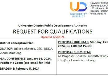 UDPDA District Conceptual Plan RFQ - Proposals Due Feb 12