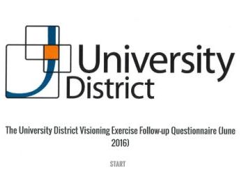 University District Visioning Exercise - June 2016 Follow-up Questionnaire